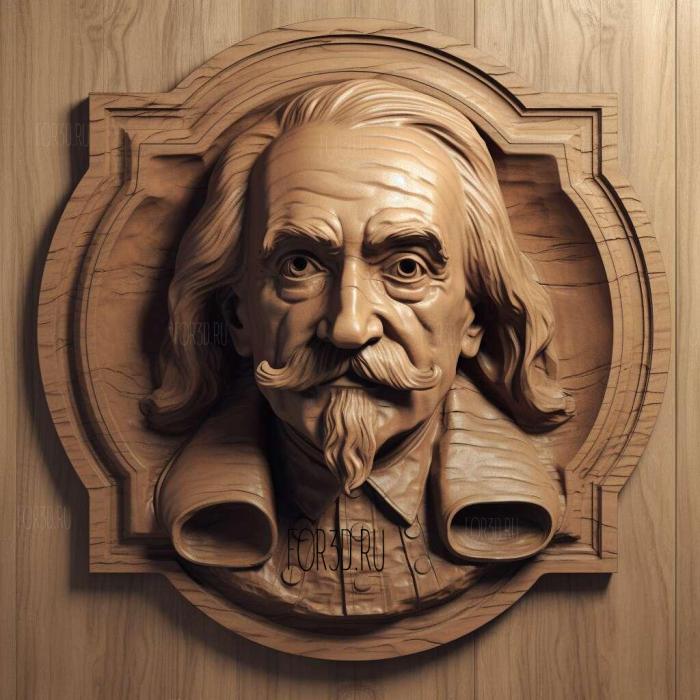 Thomas Hobbes 1 stl model for CNC